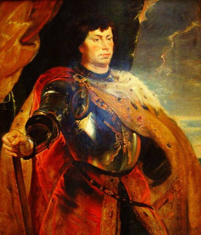 大胆的查理，勃艮第公爵 Charles the Bold, duke of Burgundy (c.1618)，彼得·保罗·鲁本斯