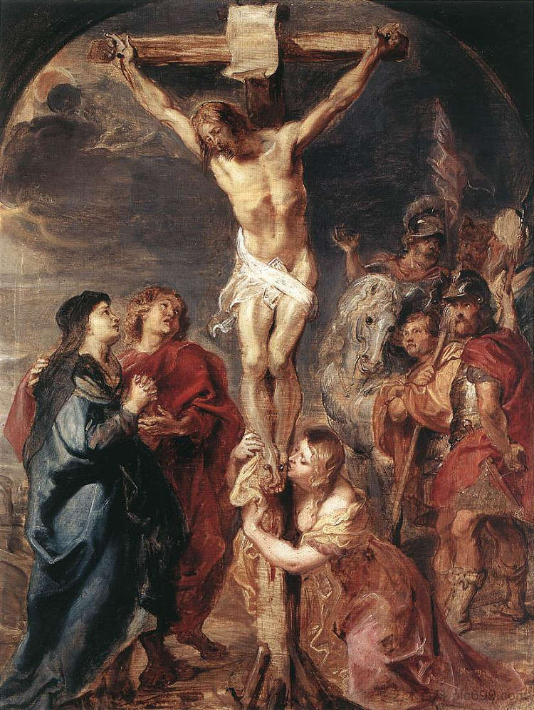 十字架上的基督 Christ on the Cross (1627)，彼得·保罗·鲁本斯