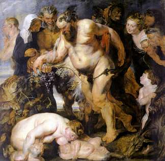 醉酒的西勒努斯 Drunken Silenus (1618)，彼得·保罗·鲁本斯