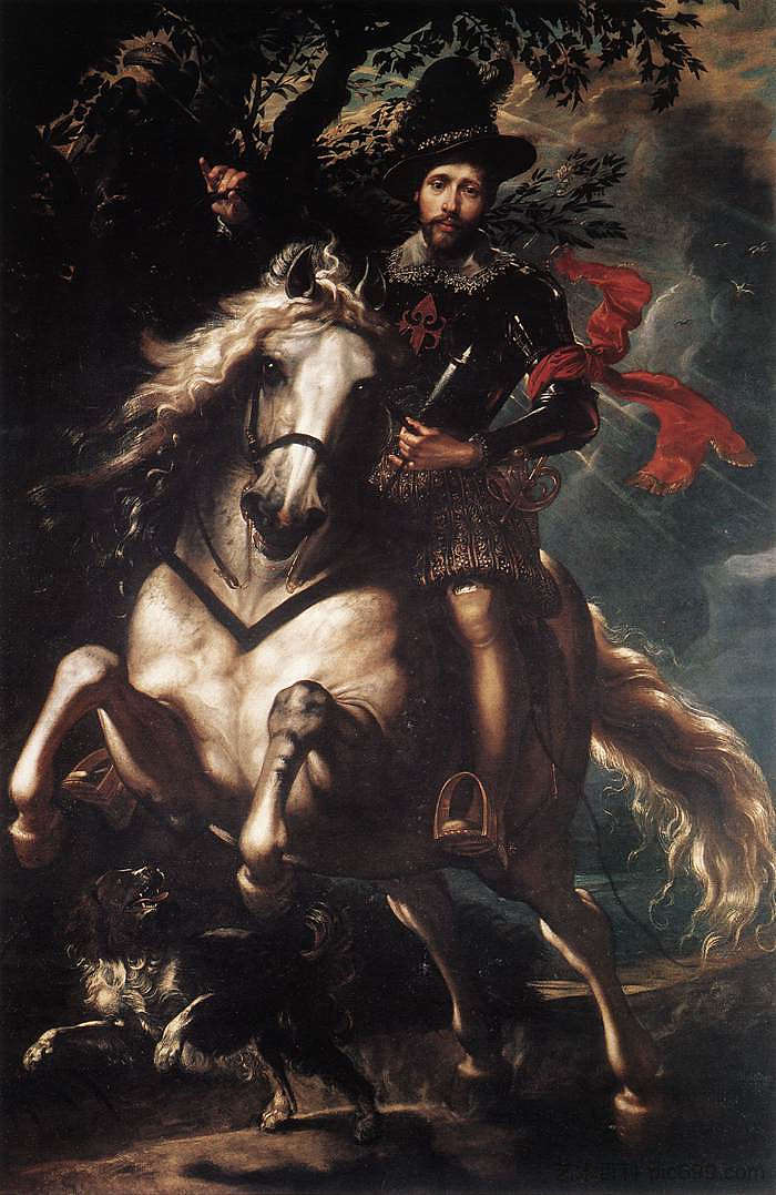吉安卡洛·多里亚的马术肖像 Equestrian Portrait of Giancarlo Doria (c.1606),彼得·保罗·鲁本斯