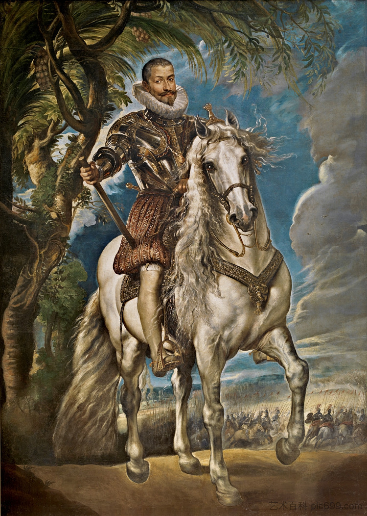 莱尔马公爵的马术肖像 Equestrian Portrait of the Duke of Lerma (1603),彼得·保罗·鲁本斯