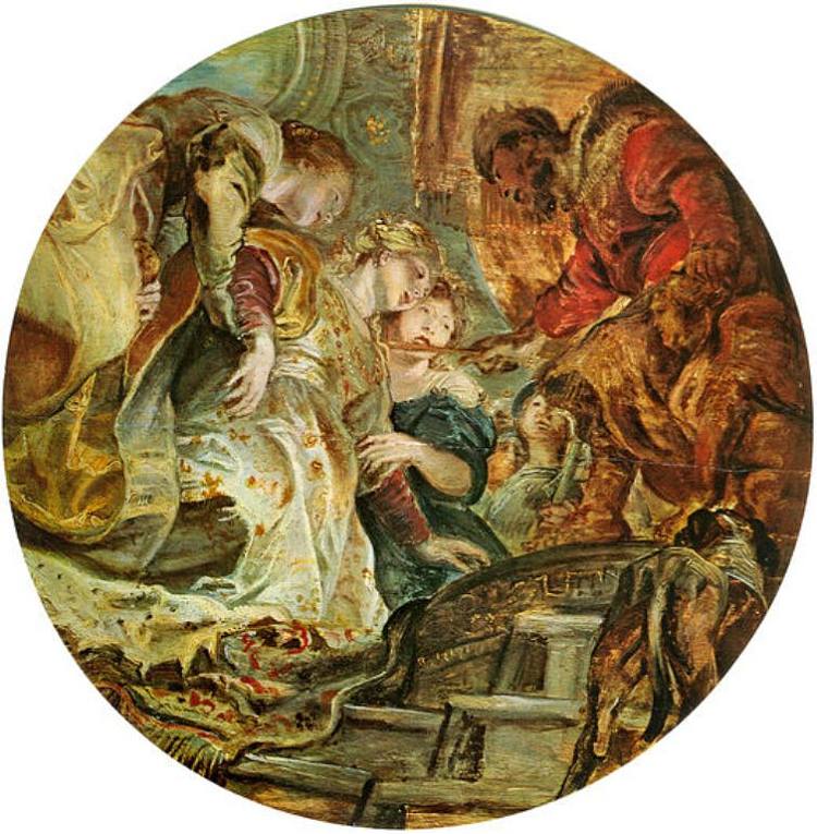 以斯帖和亚哈随鲁 Esther and Ahasuerus (1606)，彼得·保罗·鲁本斯