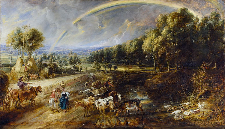 彩虹风景 Landscape with a Rainbow (c.1636 - c.1638),彼得·保罗·鲁本斯
