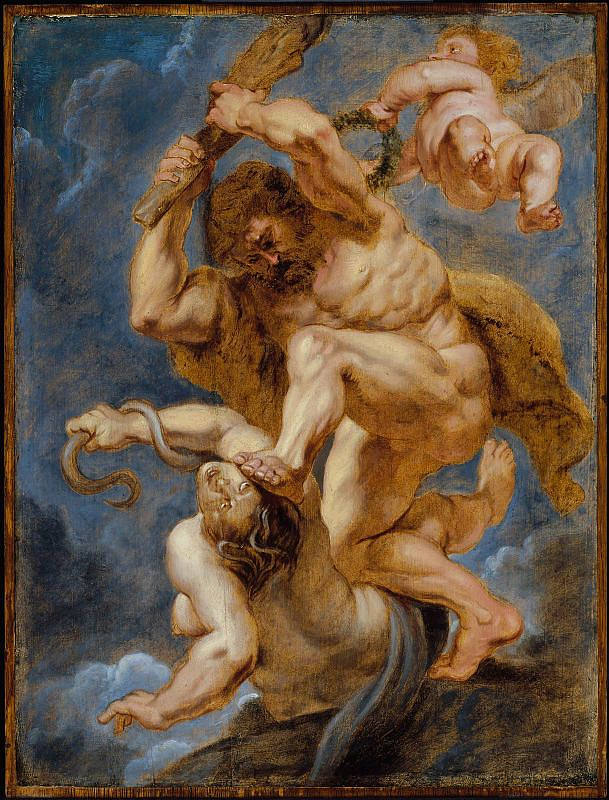 赫拉克勒斯作为克服不和的英雄美德 Hercules as Heroic Virtue Overcoming Discord (1632 - 1633)，彼得·保罗·鲁本斯