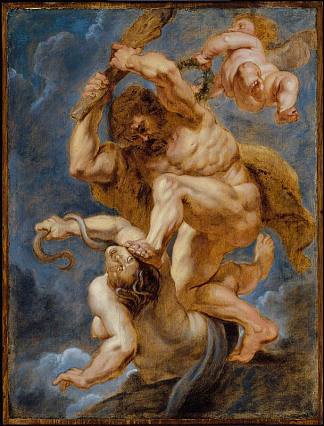 赫拉克勒斯作为克服不和的英雄美德 Hercules as Heroic Virtue Overcoming Discord (1632 – 1633)，彼得·保罗·鲁本斯