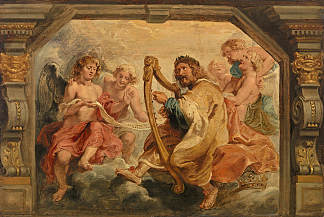 大卫王弹竖琴 King David Playing the Harp，彼得·保罗·鲁本斯