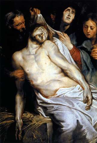 哀歌（稻草上的基督） Lamentation (Christ on the Straw) (1617 – 1618)，彼得·保罗·鲁本斯