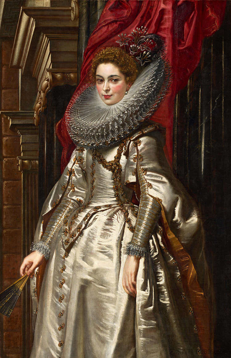 马尔凯萨·布里吉达·斯皮诺拉·多里亚的肖像 Portrait of Marchesa Brigida Spinola Doria (1606)，彼得·保罗·鲁本斯