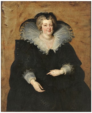 玛丽·德·美第奇，法国女王 Marie de Medici, Queen of France (c.1622)，彼得·保罗·鲁本斯