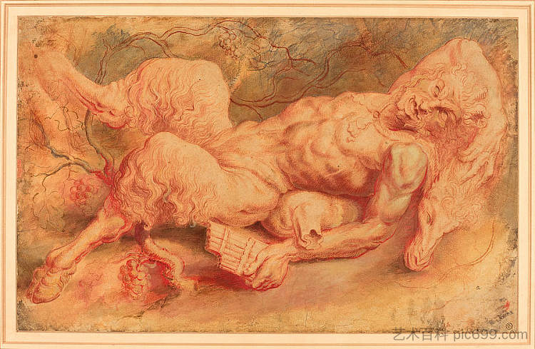 平底锅斜倚 Pan Reclining (c.1610),彼得·保罗·鲁本斯