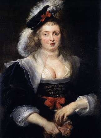 戴手套的海伦·福门特的肖像 Portrait of Helene Fourment with Gloves (c.1630 – c.1632)，彼得·保罗·鲁本斯