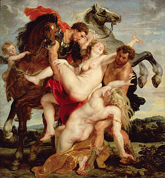 绑架勒基普斯的女儿 Abduction of the Daughters of Leucippus (c.1618)，彼得·保罗·鲁本斯