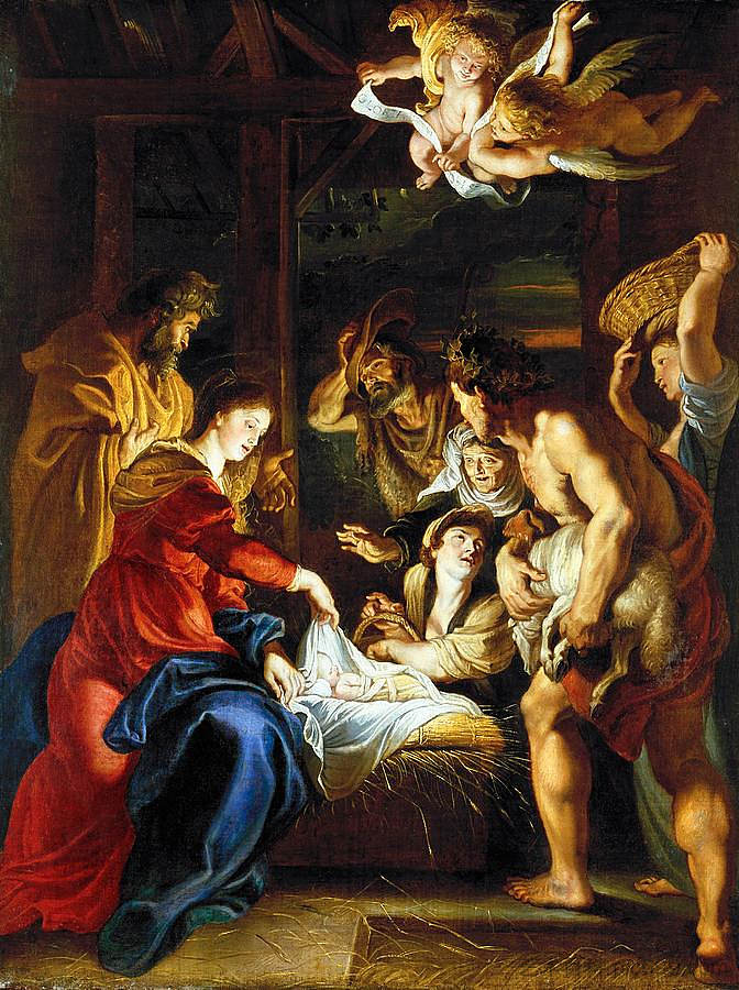 牧羊人的崇拜 Adoration of the Shepherds，彼得·保罗·鲁本斯