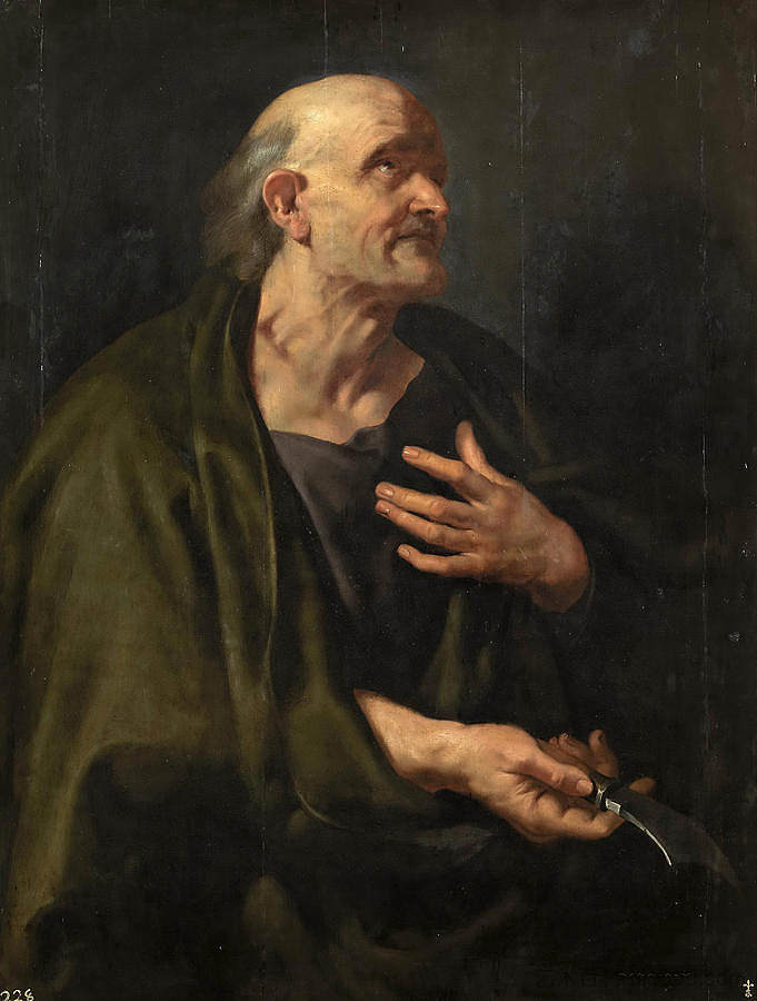 圣巴塞洛缪 Saint Bartholomew (1610 - 1612)，彼得·保罗·鲁本斯