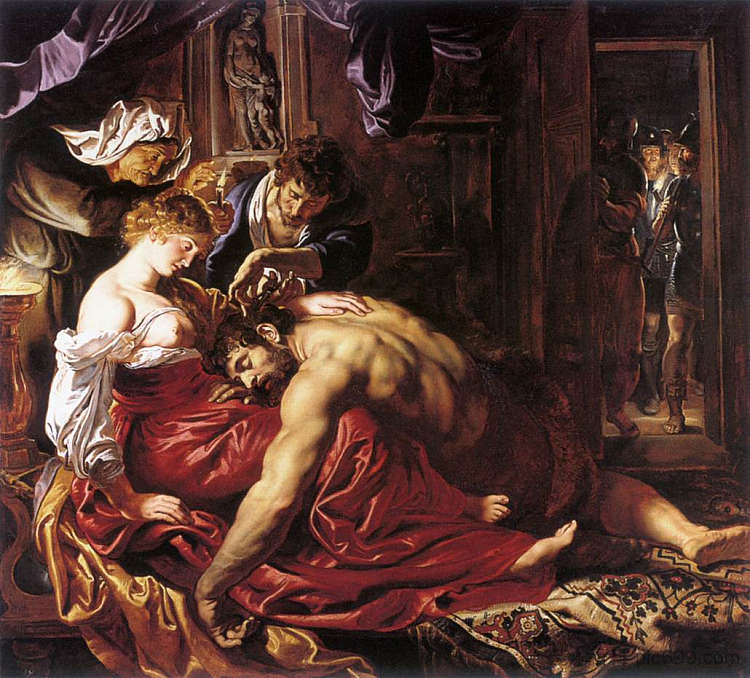 参孙和黛利拉 Samson and Delilah (c.1609 - c.1610)，彼得·保罗·鲁本斯