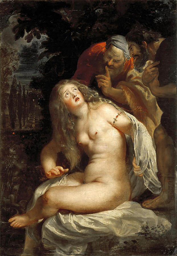 苏珊娜和长老 Susanna and the Elders (c.1607 - c.1608)，彼得·保罗·鲁本斯