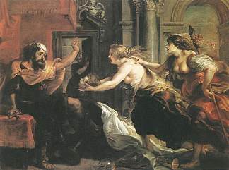 特柔斯面对他儿子伊提勒斯的头颅 Tereus Confronted with the Head of His Son Itylus (1636 – 1638)，彼得·保罗·鲁本斯