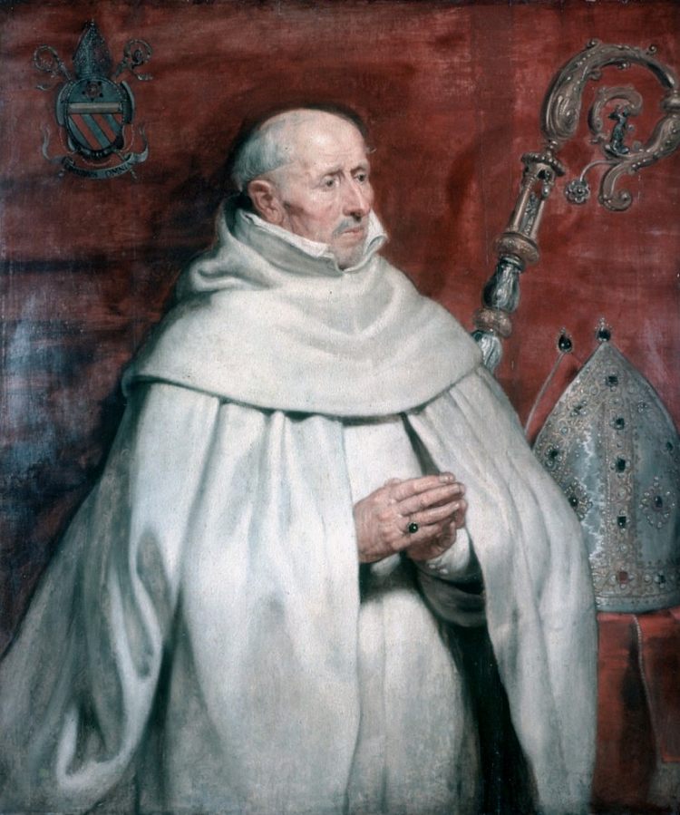 圣迈克尔修道院院长 The Abbot of St. Michael's (c.1624)，彼得·保罗·鲁本斯