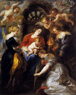 圣凯瑟琳的加冕 The Crowning of St. Catherine (1631)，彼得·保罗·鲁本斯