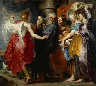 罗得和他的家人离开所多玛 The Departure of Lot and His Family from Sodom，彼得·保罗·鲁本斯