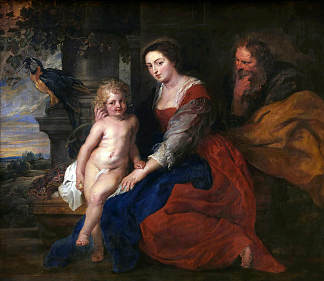 神圣家庭与鹦鹉 Holy Family with Parrot，彼得·保罗·鲁本斯