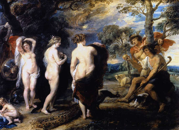 巴黎的审判 The Judgment of Paris (c.1636)，彼得·保罗·鲁本斯