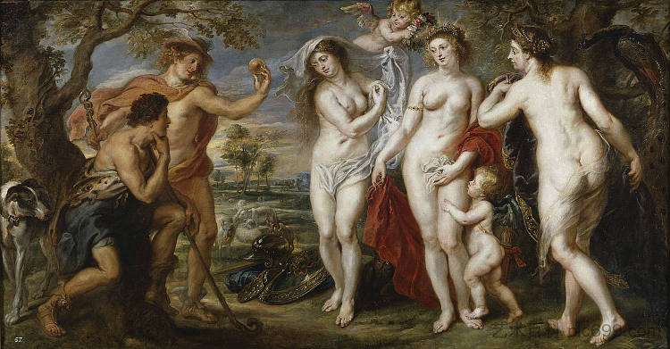 巴黎的审判 The Judgment of Paris (c.1636)，彼得·保罗·鲁本斯