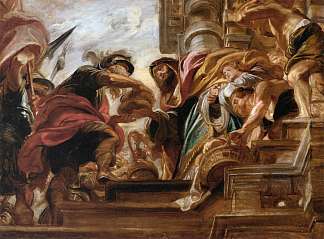 亚伯拉罕和麦基塞德克的会面 The Meeting of Abraham and Melchisedek (1620 – 1621)，彼得·保罗·鲁本斯