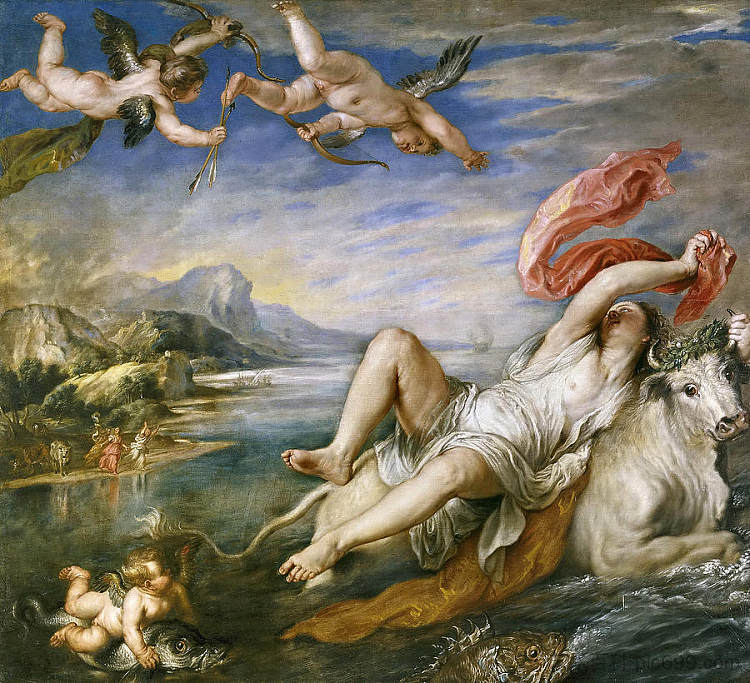 欧罗巴的绑架 The Abduction of Europa (c.1630)，彼得·保罗·鲁本斯