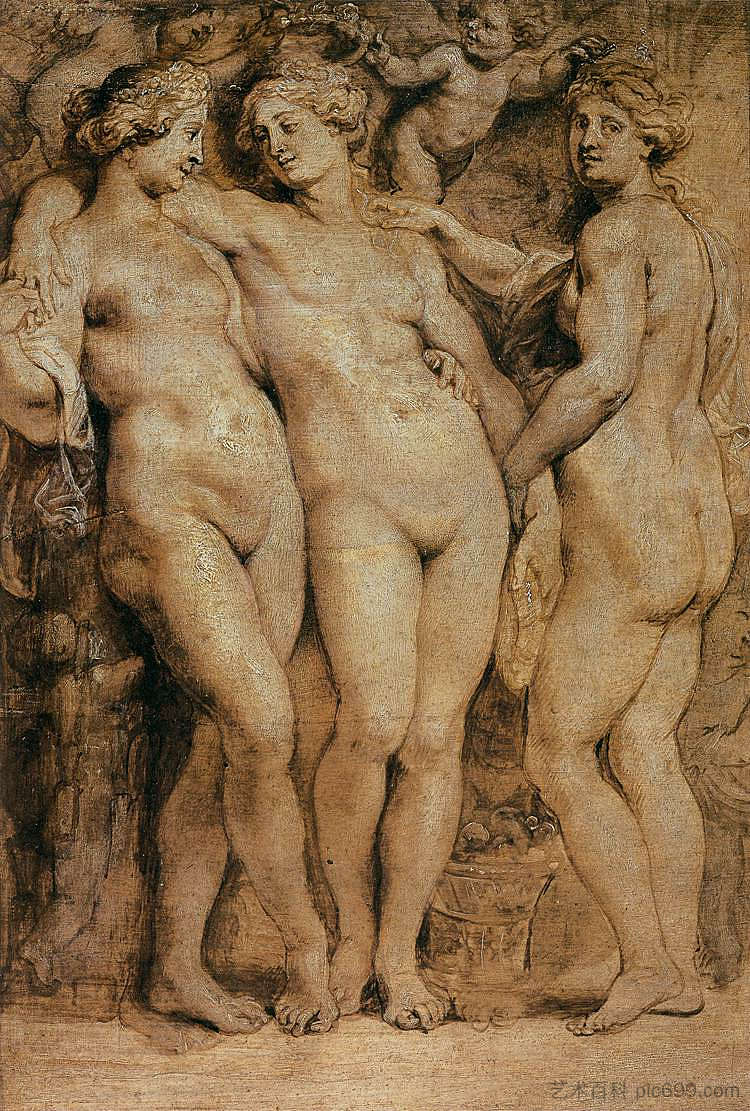 三恩典 The Three Graces (1620 - 1623)，彼得·保罗·鲁本斯