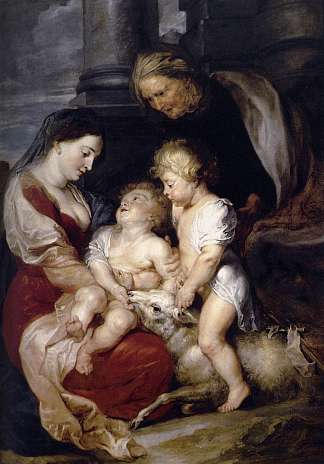 圣母子与圣伊丽莎白和婴儿施洗者圣约翰 The Virgin and Child with St. Elizabeth and the Infant St. John the Baptist (c.1615)，彼得·保罗·鲁本斯