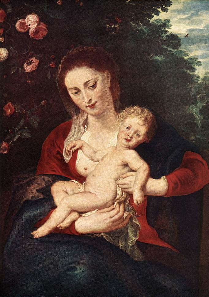 处女与圣婴 Virgin and Child (1620)，彼得·保罗·鲁本斯