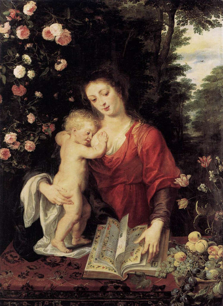 处女与圣婴 Virgin and Child (1624 - 1625)，彼得·保罗·鲁本斯