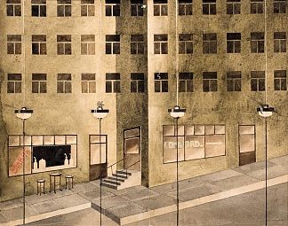 戏剧《欢乐街》的装饰草图 Decoration Sketch for the play ‘Joy Street’ (1932)，彼得·奥茨赫利