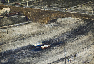 莫斯科冬季（俄罗斯酒店旁边） Moscow Winter (next to Hotel Russia) (1967)，马来亚彼得罗斯