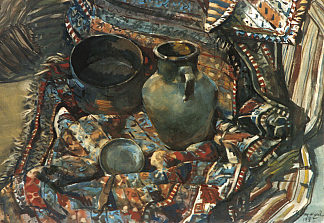 静物与亚美尼亚地毯 Still Life with Armenian Carpet (1985)，马来亚彼得罗斯