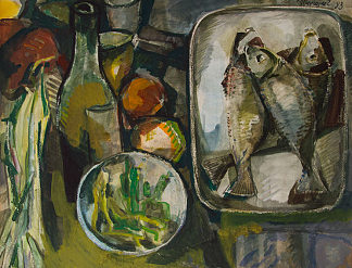 静物与鱼 Still Life with Fish (1983)，马来亚彼得罗斯