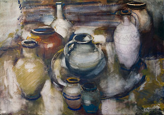 静物与花盆 Still Life with Pots (1990)，马来亚彼得罗斯