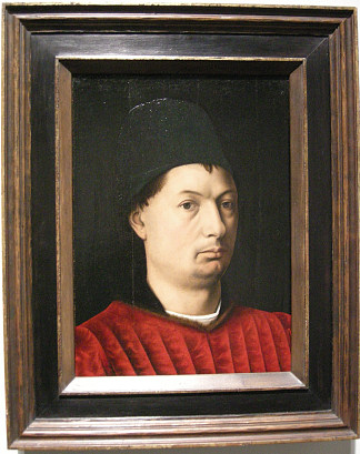 一个男人的肖像 Portrait of a man (c.1465)，佩特鲁斯·克里斯图斯