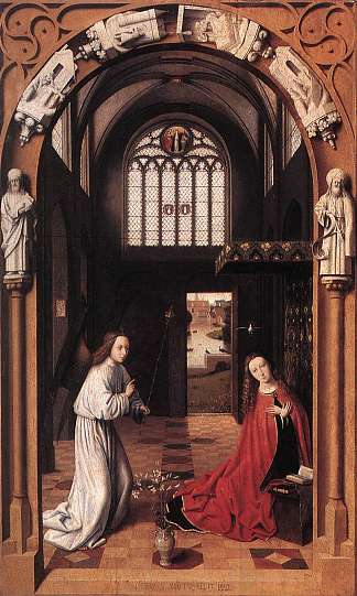 天使报喜 The Annunciation (1452)，佩特鲁斯·克里斯图斯