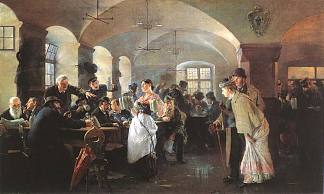 在慕尼黑的啤酒厂 In the brewery in Munich (1892)，菲利普·代·拉斯洛