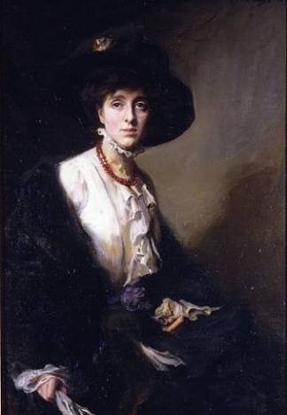 维塔·萨克维尔-韦斯特的肖像 Portrait of Vita Sackville-West (1910)，菲利普·代·拉斯洛