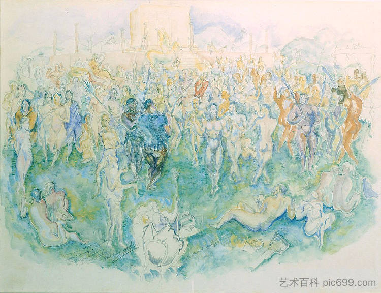 在尼布甲尼撒的法庭上 At Nebuchadnezzar's Court (1927)，菲利普·埃弗古德