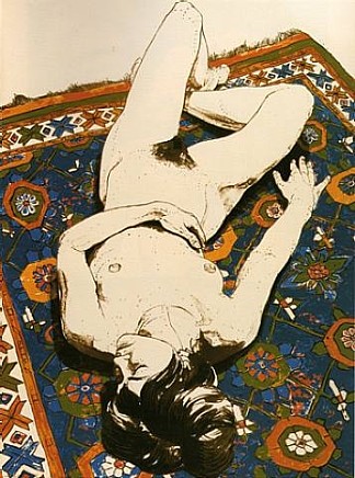 躺在地毯上的人物 Figure Lying on Rug (1970)，菲利普·佩尔斯坦