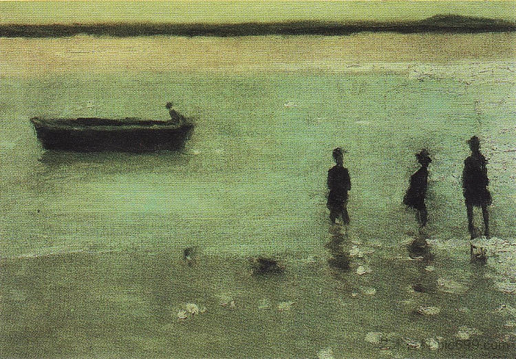 埃塔普勒斯海滩 Beach at Etaples (1887),菲利普·威尔逊·施特尔