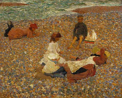 指节骨,沃尔伯斯维克 Knucklebones, Walberswick (1888 - 1889),菲利普·威尔逊·施特尔