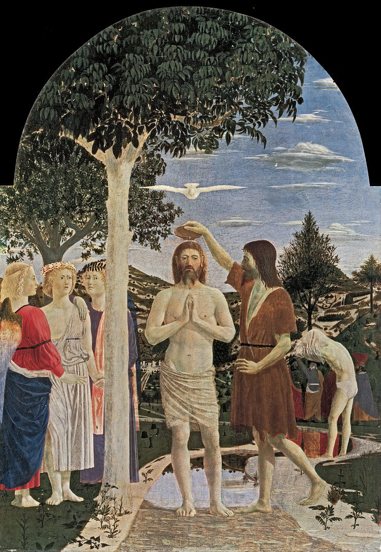 基督的洗礼 Baptism of Christ (1450)，皮耶罗·德拉·弗朗西斯卡