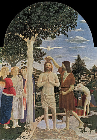 基督的洗礼 Baptism of Christ (1450)，皮耶罗·德拉·弗朗西斯卡