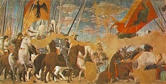 君士坦丁和马克森提乌斯之间的战斗 Battle Between Constantine And Maxentius (1464)，皮耶罗·德拉·弗朗西斯卡