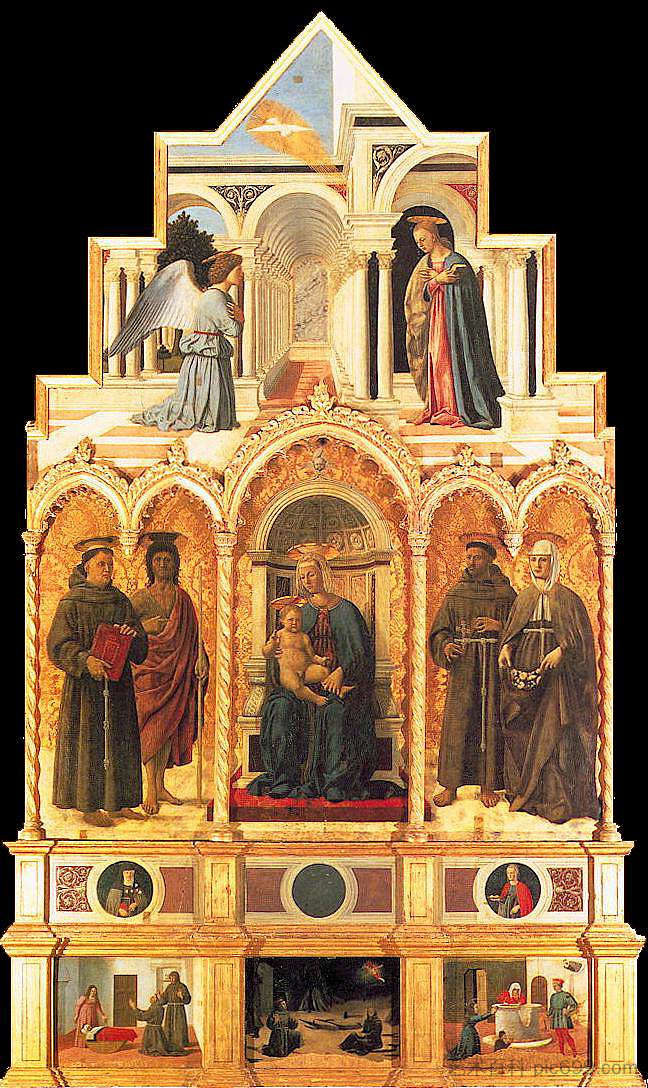 圣安东尼的息肉 Polyptych of St. Anthony (1469)，皮耶罗·德拉·弗朗西斯卡